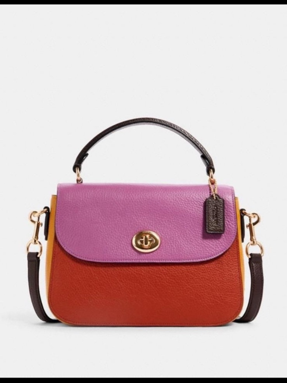 Coach Purple, Red, and Yellow Crossbody Bag